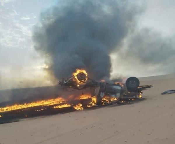 استشهاد مواطن واصابة اخر بلغم حوثي استهدف سيارة في الجوف