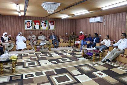 مدير العمليات الإنسانية لدولة الإمارات يلتقي عدد من المحافظين لمناقشة  خطة المشاريع الإنسانية للعام 2019 