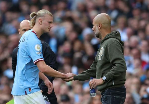 غوارديولا لن يخاطر بهالاند أمام إشبيلية