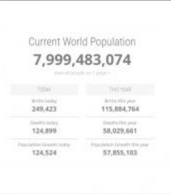 بعد يومين أو 3 أيام.. 8 مليارات نسمة عدد سكان العالم