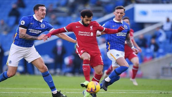 ليفربول يسقط في كمين برايتون ورد فعل غاضب من صلاح على قرار كلوب