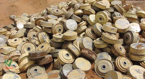 مسام ينتزع 1300 لغم حوثي خلال أسبوع 