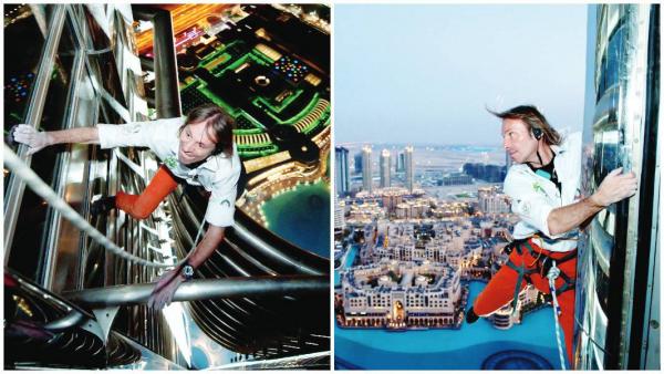 «رجل عنكبوت» يتسلق أطول مباني العالم