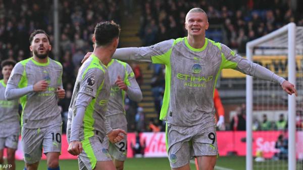 هالاند يقود مانشستر سيتي لفوز مريح على كريستال بالاس بثلاثية نظيفة