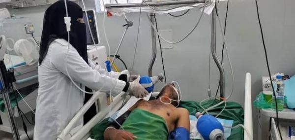 صورة صادمة من داخل قسم العناية المركزة بمستشفى الثورة بتعز 