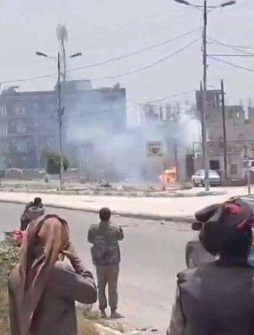 اندلاع حريق هائل في محطة تعبئة الغاز المنزلي بمدينة ذمار