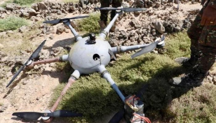 تفجير طائرة بدون طيار مفخخة للحوثيين في غرب صعدة