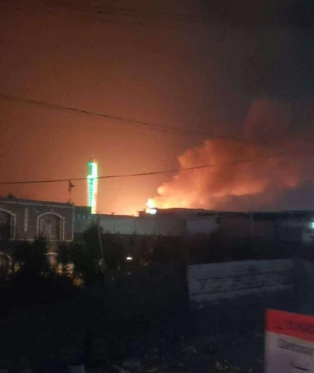 انفجار مرعب في محطة غاز بالقرب من جولة آية شمال صنعاء