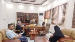 رئيس جامعة لحج يلتقي  مدراء برنامجي الكفاءة في اللغتين  الإنجليزية والعربية