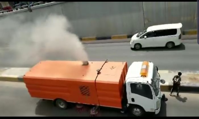 معدات نظافة بصنعاء تتسبب بتلويث البيئة وتزيد معاناة أمراض الربو
