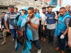 تقرير فلسطيني :  مقتل 10 صحفيين وإصابة 20 منذ بدء العدوان الإسرائيلي على قطاع غزة