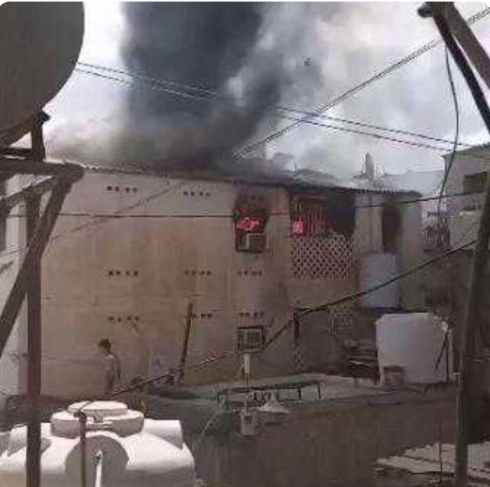 انفجار دبة غاز يتسبب بحريق مروّع في عدن ووفاة عدد من النساء