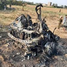 الكشف عن السيارة المفخخة المستخدمة في محاولة اغتيال بن عزيز وتوجه الاتهام لعصابة الحوثي