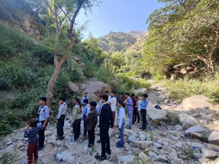 شباب كشافة ناصر ورحلة خلوية الى وادي جنات