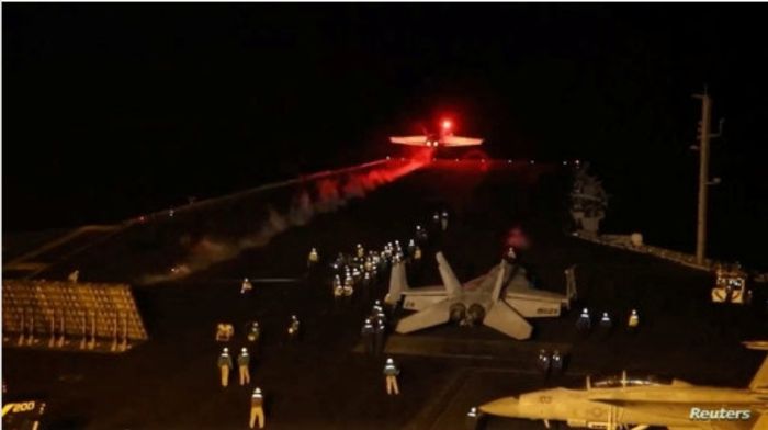 للمرة الثانية .. الطيران الأمريكي يقصف معسكر الجبانة يالحديدة