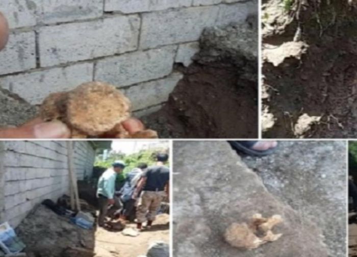 قيادي حوثي يُخرج رفات الموتى من مقبرة "ظلمة" بحبيش والشروع في البناء