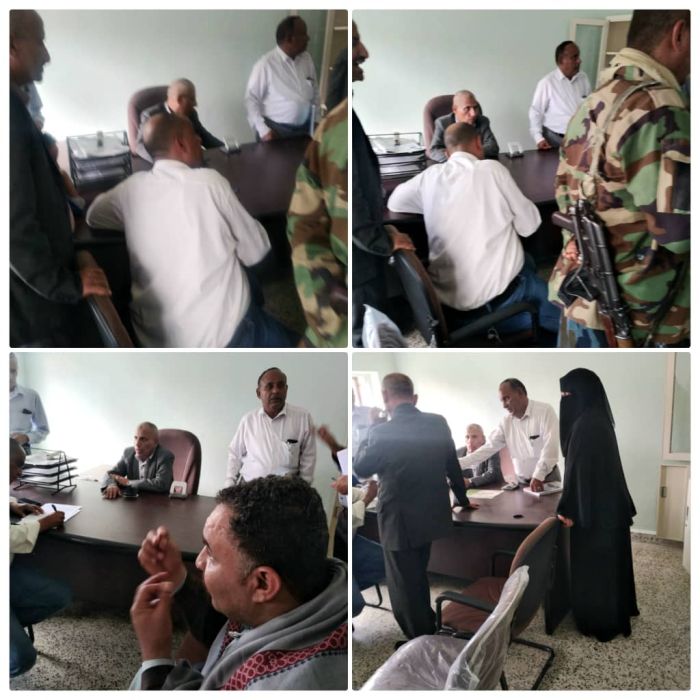 اقتحام مكتب الزراعة والري في منطقة عصيفرة بتعز