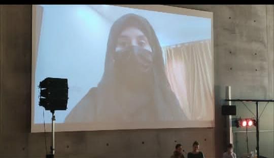 الناشطة اليمنية ارتفاع القباطي ممثلة لليمن في مؤتمر الاستراتيجية البيئية المنعقد بالعاصمة الألمانية برلين.  