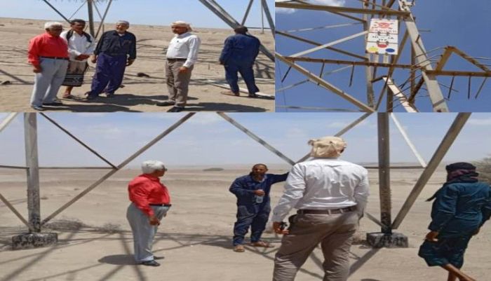 تعرض أبراج خط النقل الحسوة جعار لعمل تخريبي وانقطاع الكهرباء في تُبن