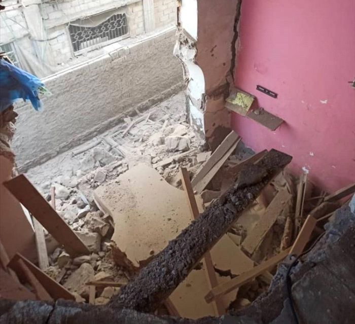انهيار منزل أثري في صيرة-عدن