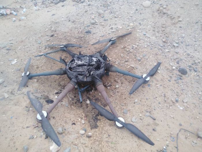 اسقاط مسيرة حوثية فوق سماء محافظة مأرب