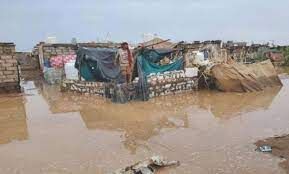 أمطار غزيرة وعواصف تتسبب في أضرار مادية ووفيات في مديرية حيس بالحديدة