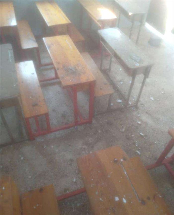  انهيار سقف مدرسة في لحج اثناء تواجد الطلاب
