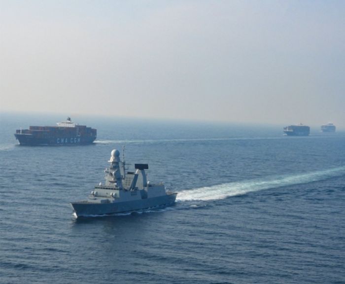  "أسبيدس"  تعلن تأمين مرور أكثر من 500 سفينة في البحر الأحمر