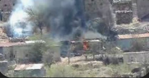  عصابة الحوثي تقصف قرى سكنية شمال الضالع بقذائف الهاون