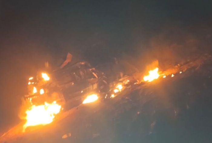  امرأة تحرق نفسها وسط الشارع في الحوبان بتعز