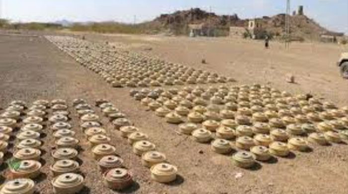  تفكيك  2817 لغماً وعبوة ناسفة من مخلفات الحوثي الشهر الماضي