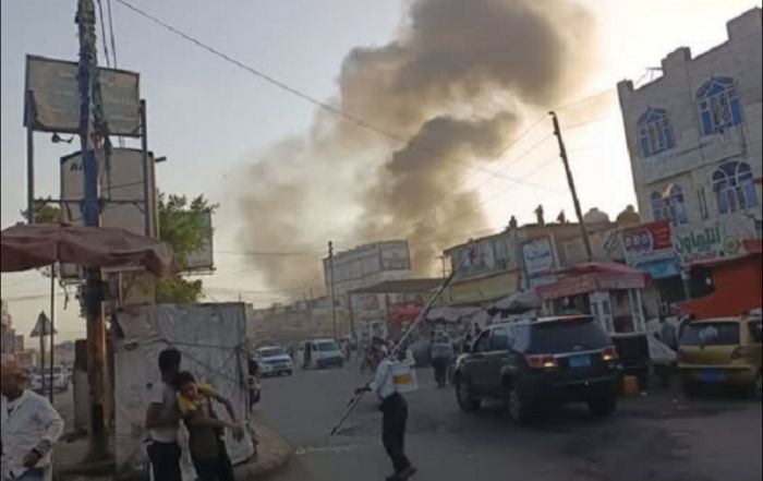  قتلى وجرحى بانفجار مخزن سلاح للحوثي في تعز