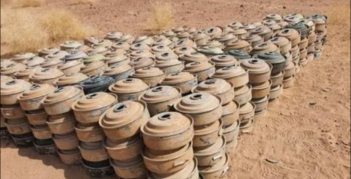  إتلاف 4,620 مادة متفجرة من مخلفات الحوثي في أبين