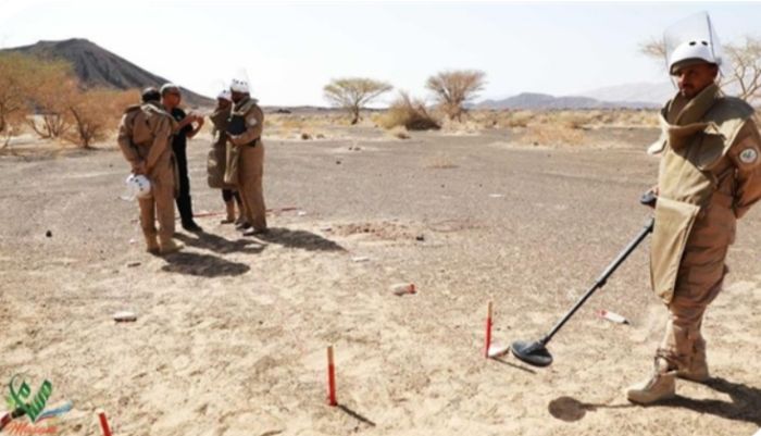  تفكيك 971 لغمًا حوثيًا خلال أسبوع