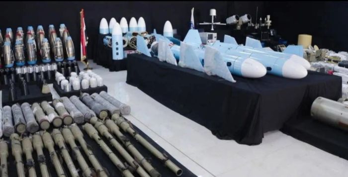  تضم مسيّرات وأنظمة توجيه.. ضبط شحنة أسلحة إيرانية في ميناء عدن كانت في طريقها إلى عصابة الحوثي