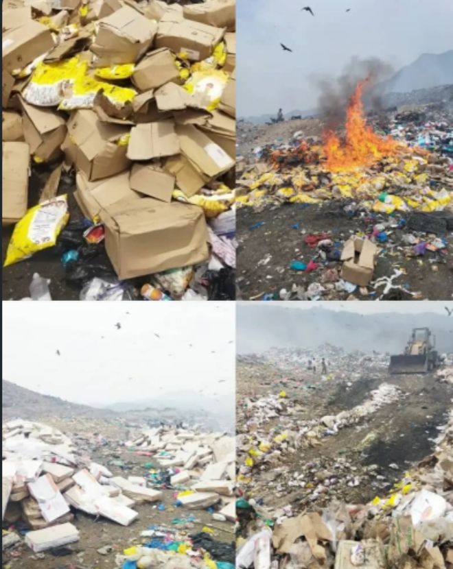  تعز .. إتلاف كميات كبيرة من الدجاج المجمد لمخالفتها المواصفات