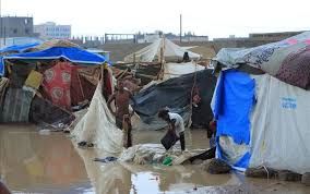  8 آلاف أسرة نازحة تتأثر بالأمطار الغزيرة والسيول في مأرب