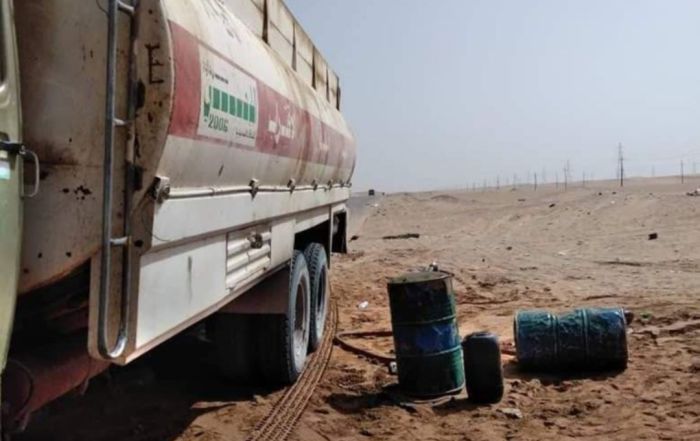  شرطة عسيلان تضبط قاطرة تهرب النفط الخام في شبوة