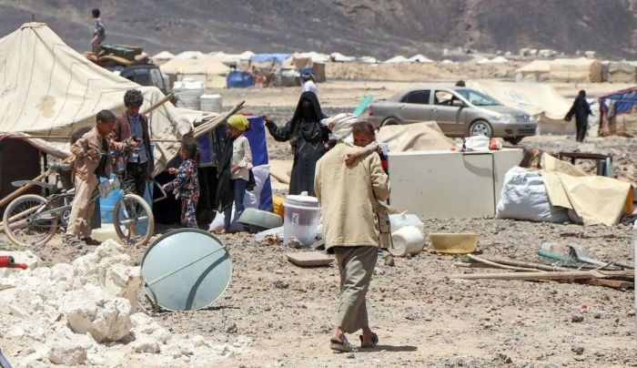 نصفهم في مأرب :  تسجيل أكثر من 15 ألف نازح داخل اليمن منذ مطلع العام الجاري