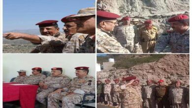 وزير الدفاع : يتفقد جبهة الضالع ويؤكد: الضالع كسرت شوكة المشروع الإيراني والحوثي