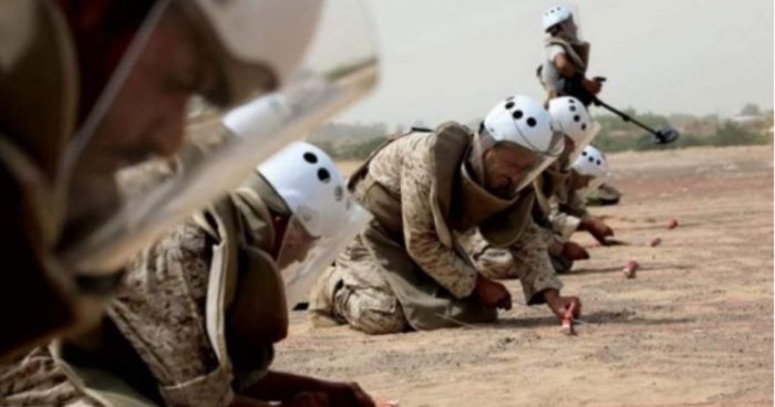  تفكيك أكثر من 1,000 لغم حوثي خلال أسبوع