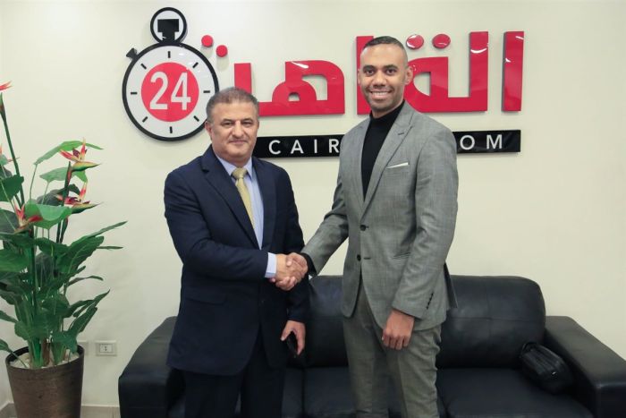 رئيس تحرير صحيفة وموقع المنتصف نزار الخالد يزور القاهرة 24 لتعزيز التعاون الإعلامي وتبادل الخبرات