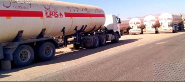  استئناف إمدادات الغاز من مأرب بعد فك احتجاز المقطورات في وادي عبيدة