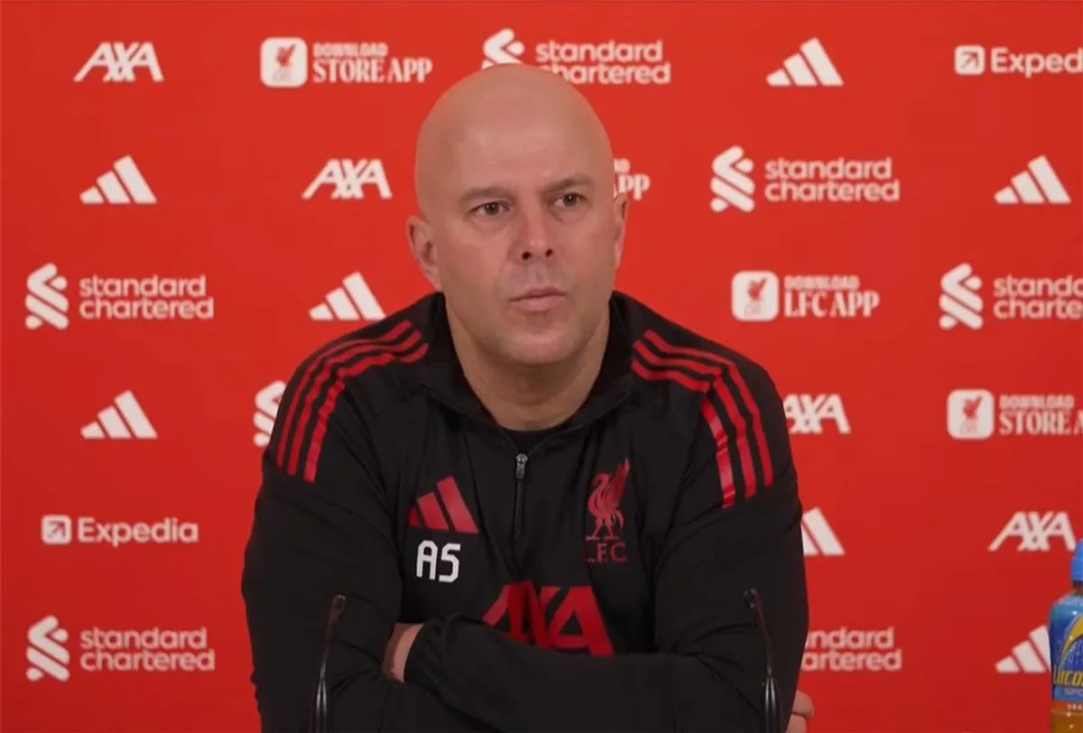 سلوت قبل قمة السيتي: سنواجههم بتوازن.. وهذا موقف المصابين