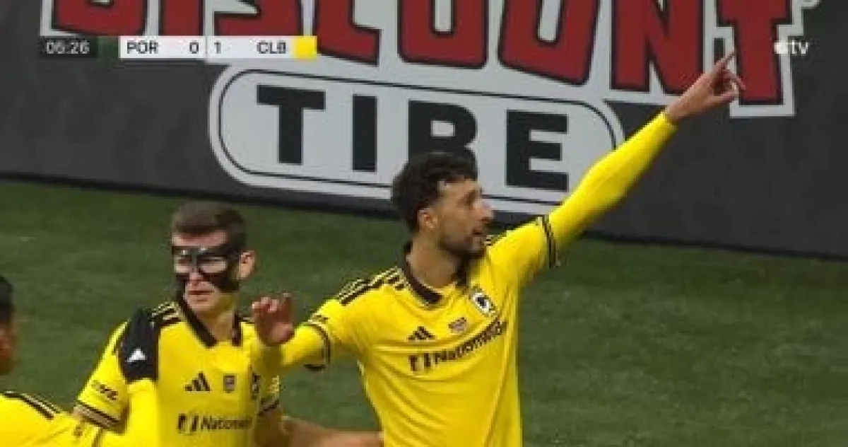 وسام أبو علي يسجل أول أهدافه في الدوري الأمريكي مع كولومبوس كرو