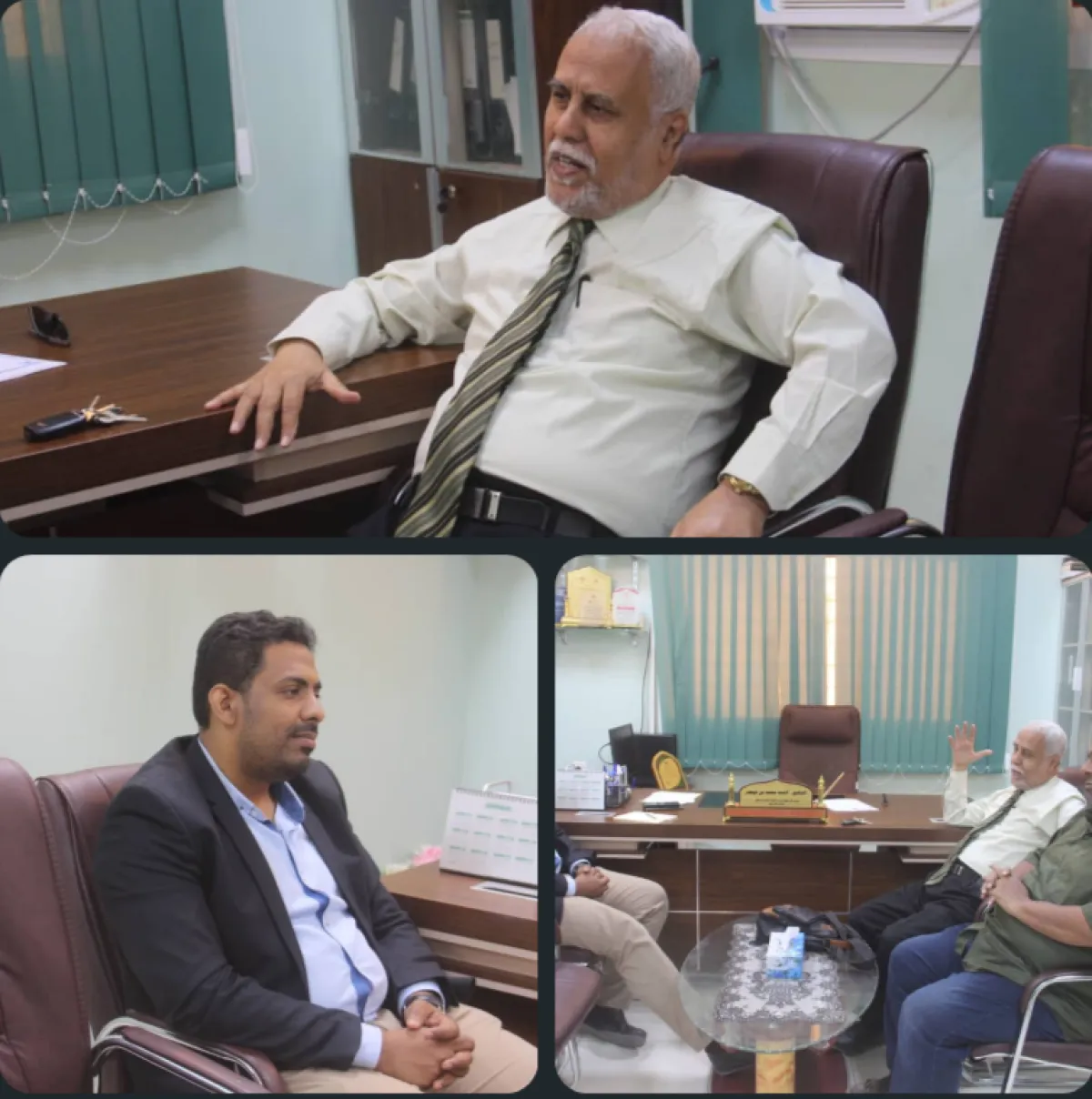 بحث تعزيز الشراكة العلمية والخدمية بين مكتب الصحة بساحل حضرموت وجامعة العرب