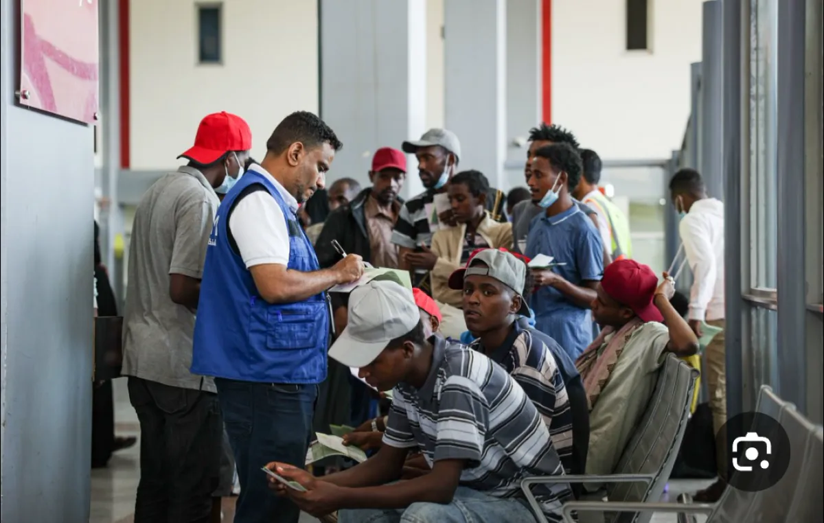 المنظمة الدولية للهجرة تجلي 155 مهاجراً إثيوبياً من اليمن