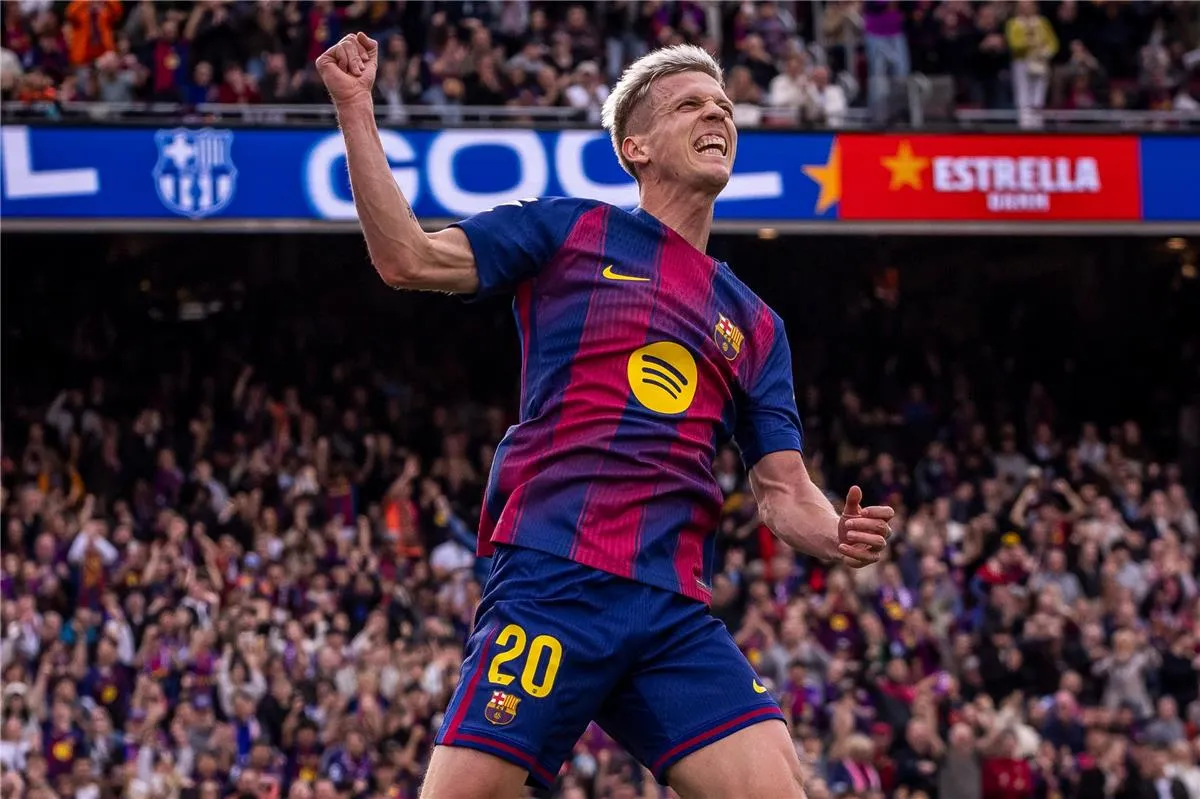 داني أولمو يتألق ويسجل الهدف الثالث لبرشلونة في شباك إشبيلية