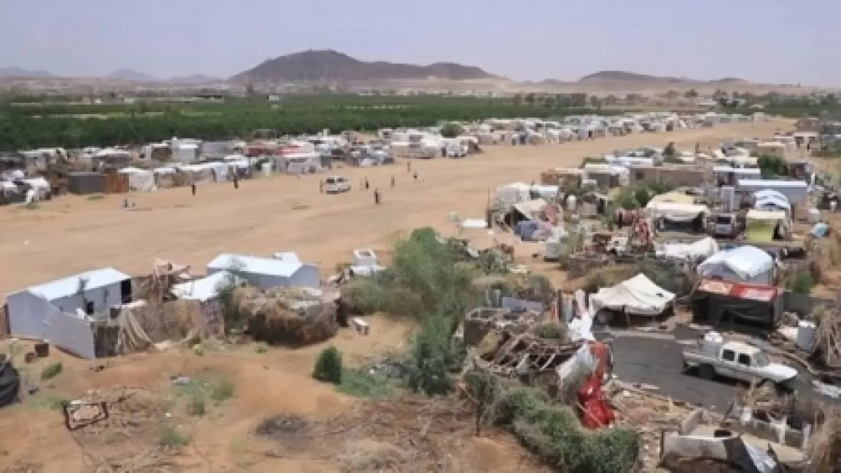 مأرب: نداء عاجل لإغاثة مئات الأسر النازحة تضررت من عواصف وأعاصير