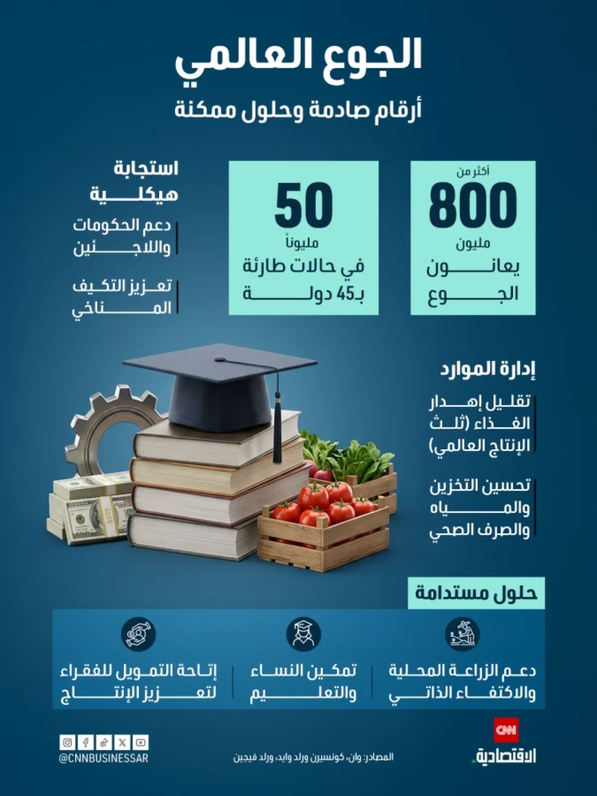 أزمة الجوع العالمي: 800 مليون متضرر وحلول مستدامة مطلوبة